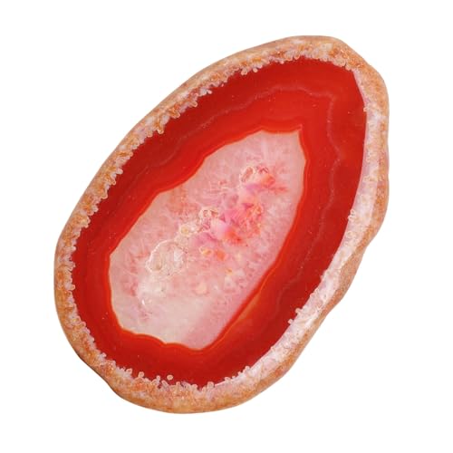 dssmboom Ensemble de 10 tranches d'agate Naturelle en Pierre pour la décoration de la Maison, Les Marques-Places, l'agate géode irrégulière pour la...