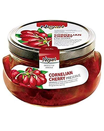 Noyan Preserve Cornelian Cherry 1 Lb. 100% Organic (Kosher) Armenia