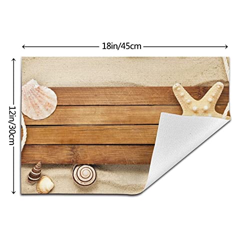 Set de table mer lavable antidérapant PVC pour cuisine et repas - 4