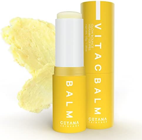 CETANA Vitamin C Brightening Moisturizer Balm Stick For Face, Neck And Lips | Dark Circle Under Eye Treatment | Moisture Hydrating Glass Skin | Anti-oxidant, Brightens, Hydrates, Restores-10g