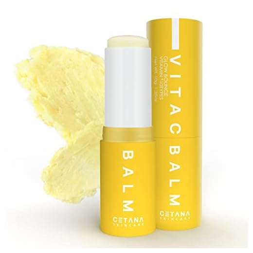 CETANA Vitamin C Brightening Moisturizer Balm Stick For Face, Neck And Lips | Dark Circle Under Eye Treatment | Moisture Hydrating Glass Skin | Anti-oxidant, Brightens, Hydrates, Restores-10g