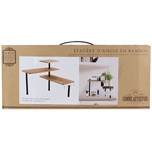 TOTALLY ADDICT - KB5843 - Etagere D'Angle Modulable 3 Niveaux En Bambou - Image 4