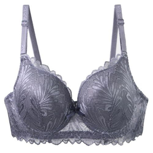 Cocila Sujetador Reductor Interior De Mujer 36/80 38/85 40/90 42/95 Copa Encaje Sexy para Lencería Talla Grande Top Sin Tirantes Vestido Espalda Sujetadores Protesis Mama Nina 14 Anos 13