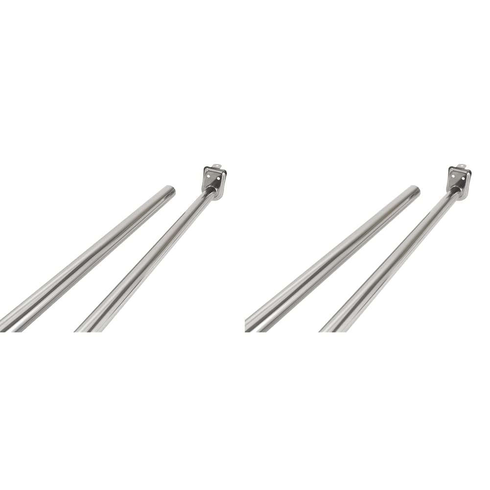 Design House 206052 Adjustable 48 72-inch Closet Rod, Polished Chrome, inch inch & 206045 Adjustable 30 48-inch Closet Rod, Polished Chrome, inch inch