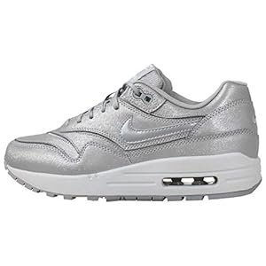Nike Womens Air Max 1 Cut Out Premium Wolf Grey/LT Base Grey/White/Wolf Grey 644398-100 7