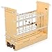 Rev-A-Shelf - 447-BCBBSC-8C - 8 in. Pull-Out Wood Foil Wrap/Tray Divider Cabinet Organizer with Ball-Bearing Soft-Close Slides