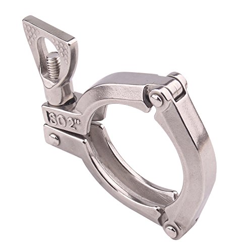 Image of DERNORD 2 Inch Three Segment Sanitary Clamp Stainless Steel 304 Tri Clamp Clover ((Tri clamp:2 Inch))