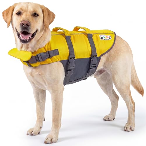 Outward Hound Granby Splash Yellow Dog Life Jacket, Large