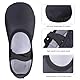 Ulicox Ballettschuhe Mädchen Ballettschläppchen Damen Tanzschuhe aus Leder Gymnastikschuhe Kinder Turnschläppchen Geteilte Ledersohle Ballett Schuhe Schwarz 41
