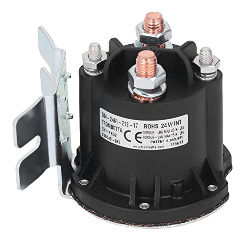 DC24V 150A DC Contactor, High Sensitive Relay Switch DC Contactor Solenoid, Solenoid Relay Switch, 684 2461 212 17, DC Contactor Replacemant for Forklift