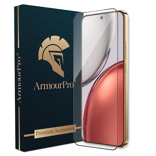 Image of ArmourPro Military Grade Gorilla Tempered Glass Screen Protector for Honor X9d 5G (6.79 Inch) With Easy Installation Kit| Edge-To-Edge Protector Coverage |Black