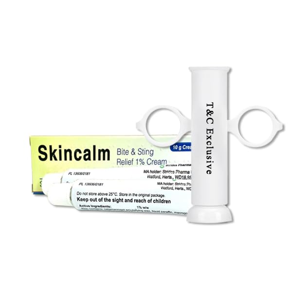 Mosquito Bite Relief Bundle - 2 x Skincalm Bite & Sting Relief Cream, Anti-Itch Cream for Humans, 10g, 1 x Mosquito Sucker
