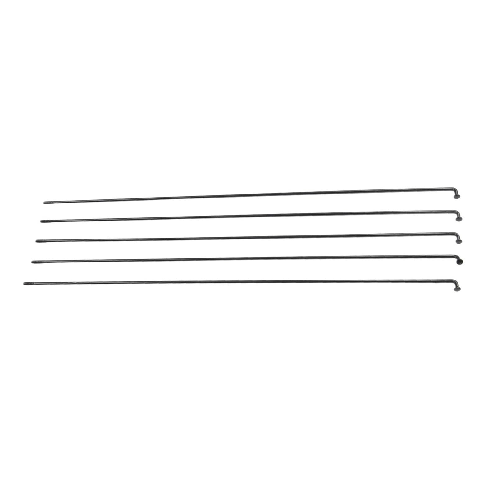 Szprycha do koła rowerowego, 14G 24 szt. Szprychy rowerowe ze smoczkami 255-289 mm Czarne