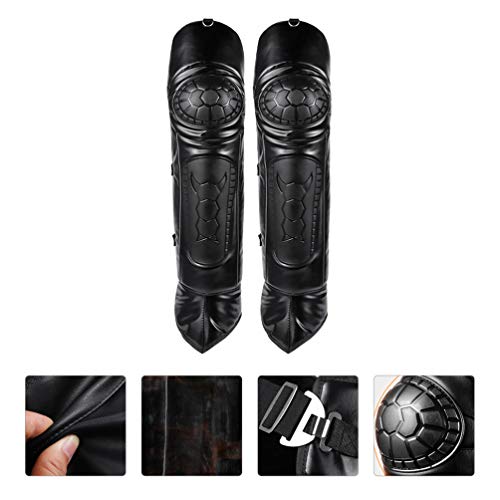 FAVOMOTO 1 par de Joelheiras para Motocicleta à Prova de Vento de Ciclismo Caneleiras Antiderrapante