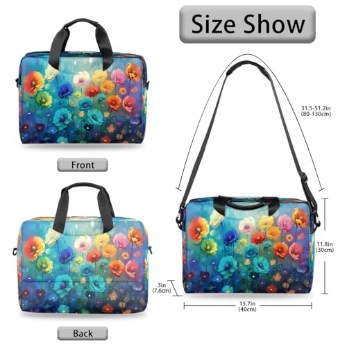Bolso para laptop impermeable de 16 pulgadas con arte colorido miniatura 6