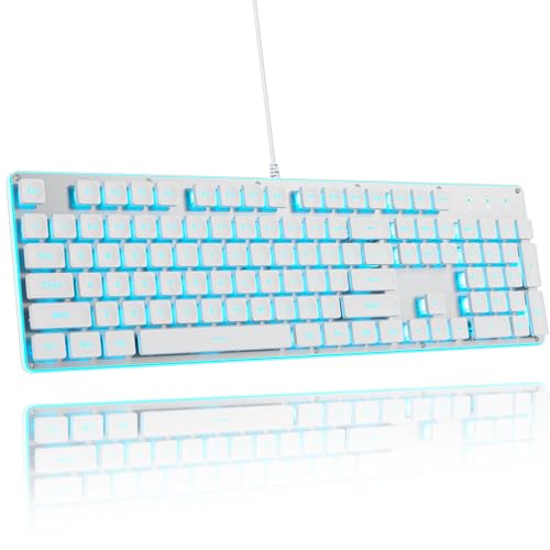 surmen G1000 obNCg zCg É ItBXL[{[h tTCY 104L[ ^plt TCgu USB LQ[~OL[{[h PC fXNgbv Rs[^[p (zCg)