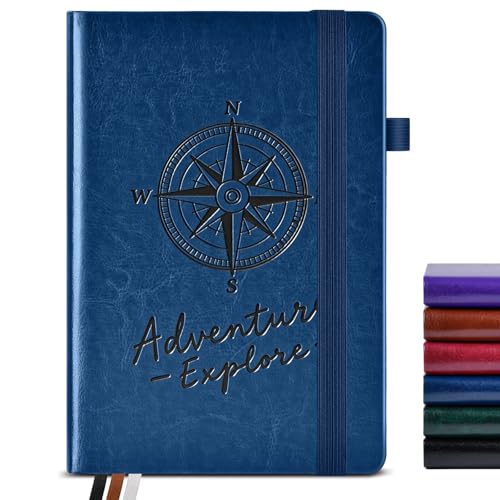 Lined Journal Notebook for Women Men, 160 Pages, A5 Hardcover Vin...