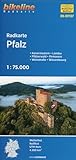  Radkarte Pfalz (RK-RPF07): Kaiserslautern - Landau - Pfälzerwald - Pirmasens - Weinstraße - Wissembourg, 1:75.000, wetterfest/reißfest, GPS-tauglich mit UTM-Netz (Bikeline Radkarte)