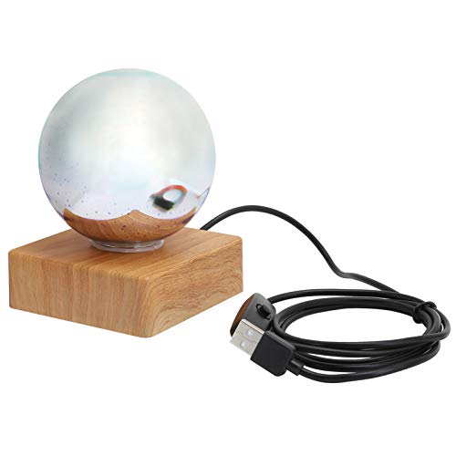 Veilleuse boule de verre USB colorée : lampe de chevet LED à ambiance variable