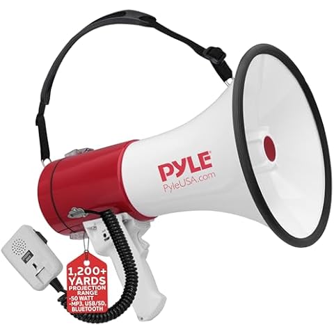 Pyle Portable Megaphone Speaker PA Bullhorn Cover
