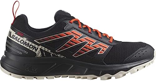SALOMON Men's Wander Trail Running Shoe, Black/Rainy Day/Scarlet Ibis, 11 | Image 7