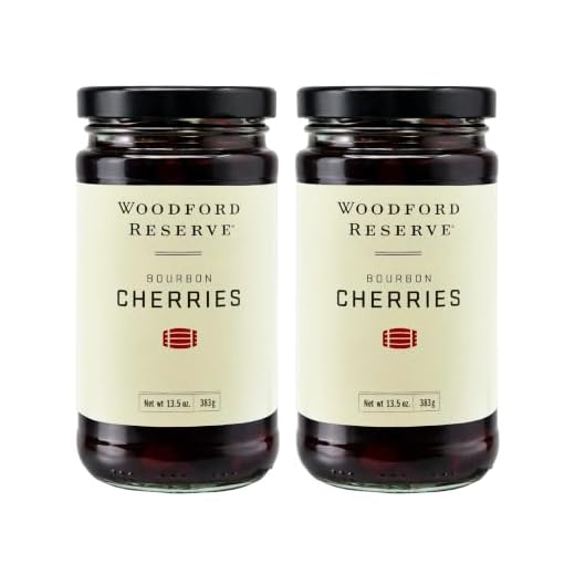 Woodford Reserve Bourbon Cherries - 13.5 oz (383g) 2 Pack