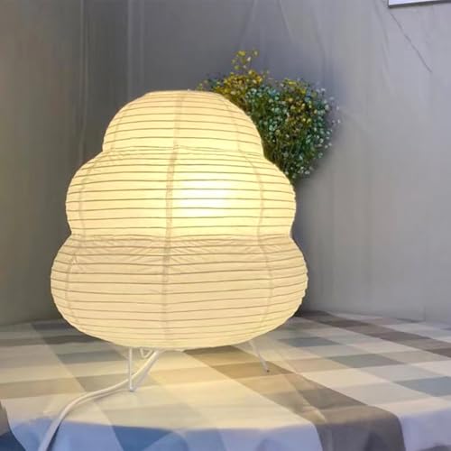 GUANSHAN Lanterne en Papier Lampe de Table Éclairage de Table Décoratif Japonais Origami Pliable Veilleuse Lampe de Chevet Lumière d'Ambiance pour Chambre, Salon, Restaurant