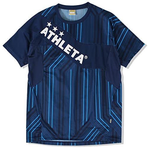 ATHLETA グラフィックプラシャツ L NVY