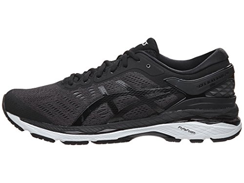 ASICS Men's Mens Gel-Kayano 24 Athletic Shoe, Black/Phantom/White, 8 Medium US
