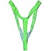 YiZYiF Men Sexy Borat Manikini Bikini Swimsuit Thong Costume V String Bodysuit (Green)