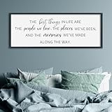 SRSZHIYUE Family Quotes The Best Things in Life Are People We Love Sign Wall Art 32'×12' Large Wood Framed for Modern Farmhouse Positive Home Bedroom Living Room Wall Horizontal Hanging Decor (Black)