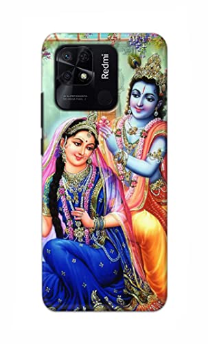 Image of Printed Hard Back Cover Case for Redmi 10 | Redmi 10 Power Back Cover (Radha Krishna) -1803