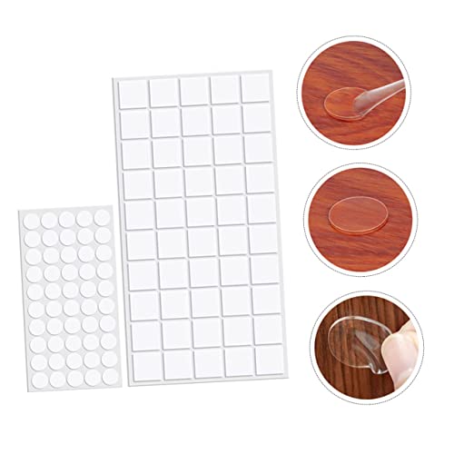 Zerodeko 200Pcs Non-Marking Glue Point Car Posters Automotive Stickers Wick Stickers Clear Balloon Two Sided Adhesive Circle Dot Labels Removable Sticky Putty Adhesive Point Sticker #TOP2