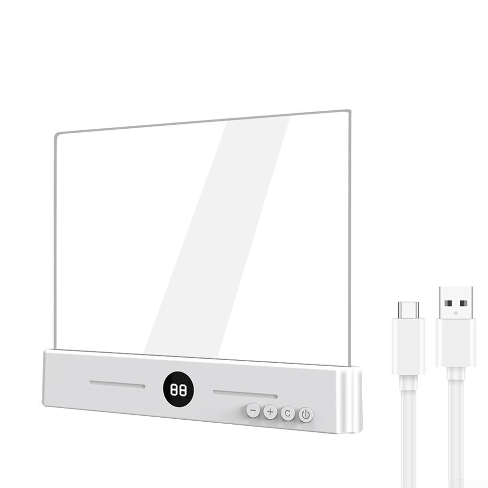 Luz LED inteligente para libros con batería de 1200 mAh, 3 temperaturas de color y temporizador de apagado automático, lámpara de lectura portátil para estudio nocturno (negro)