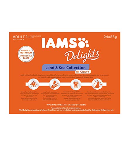 IAMS Cibo Umido per Gatti Delights Land & Sea