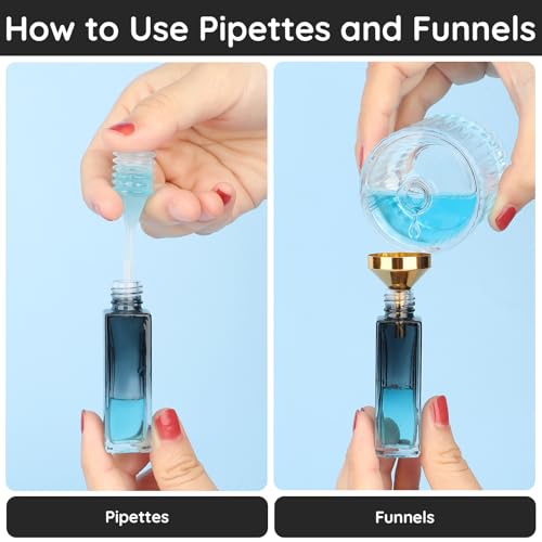 Segbeauty Outil de Transfert de Distributeur Parfum, Entonnoir en Métal pour Remplissage, Pipette en Plastique, Pompe de Recharge de Parfum, Seringue de Remplissage 5ml – vue 4