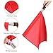 YARNOW 4Pcs Referee Flags with Sponge Handle - Track and Field Flags for Soccer Volleyball Basketball Football Competition, Yellow, Red, Green, White