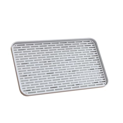 ANDRESLAD Vassoio Scolabottiglie Antiscivolo per Cucina e Organizer Stabile per Bottiglie Tazze e Frutta con Integrata Materiale Resistente e