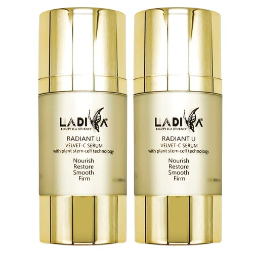LA DIVA - Radiant U Velvet 3-in-1 Anti-Aging Lightweight Premium Serum. Infused with Vitamin C, Argan Oil, and Silk Amino Acids (2pk)