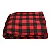 Dreafly Coperta riscaldante elettrica per Auto 12V Trapunta Regolabile in Peluche Coperta Scozzese Portatile alla Moda Coperta riscaldante per Auto Coperta Scozzese in Bianco e Nero 145 * 100 cm per