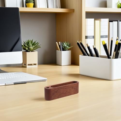 Tarjetero de escritorio PRETYZOOM con tacto cómodo y soportes de madera 5