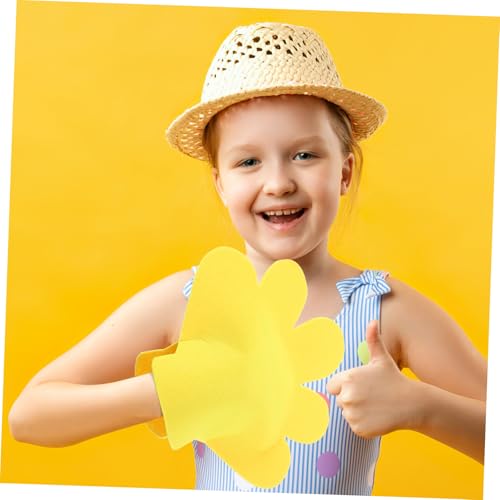 Totority Five Finger Gloves Cheering Props Cheerleading Pom Poms for Gloves Flower Girl Gloves Pom Poms4