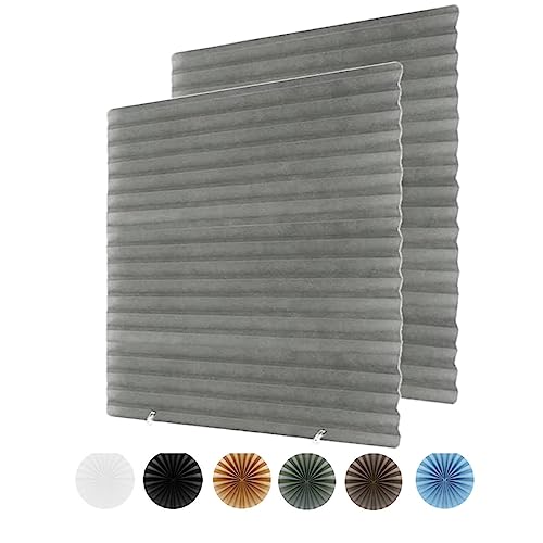 JStnana 2Pc Temporary Paper Blinds for Indoor Windows No Drill Paper Shades