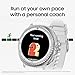 Samsung Galaxy Watch8 Classic 46mm, AI Smart Watch with Cushion Design and Rotating Bezels, with Hybrid Band and Wearable Display, Bluetooth, White, 3 Year Extended Warranty (UK Version)