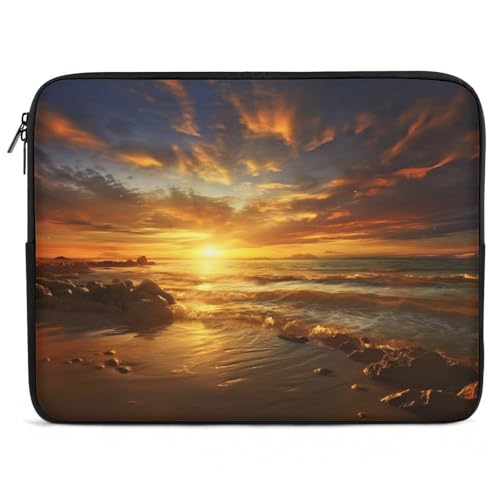 Funda dorada de laptop para hombres y mujeres ideal para viajes y oficina compatible con MacBook