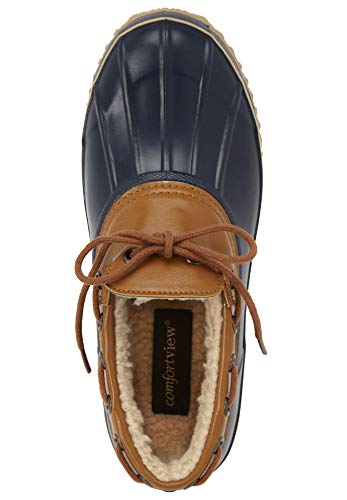 Comfortview Women's Wide Width The Storm Waterproof Slip-On Sneaker - 11 W, Rich Violet Multicolored #TOP5