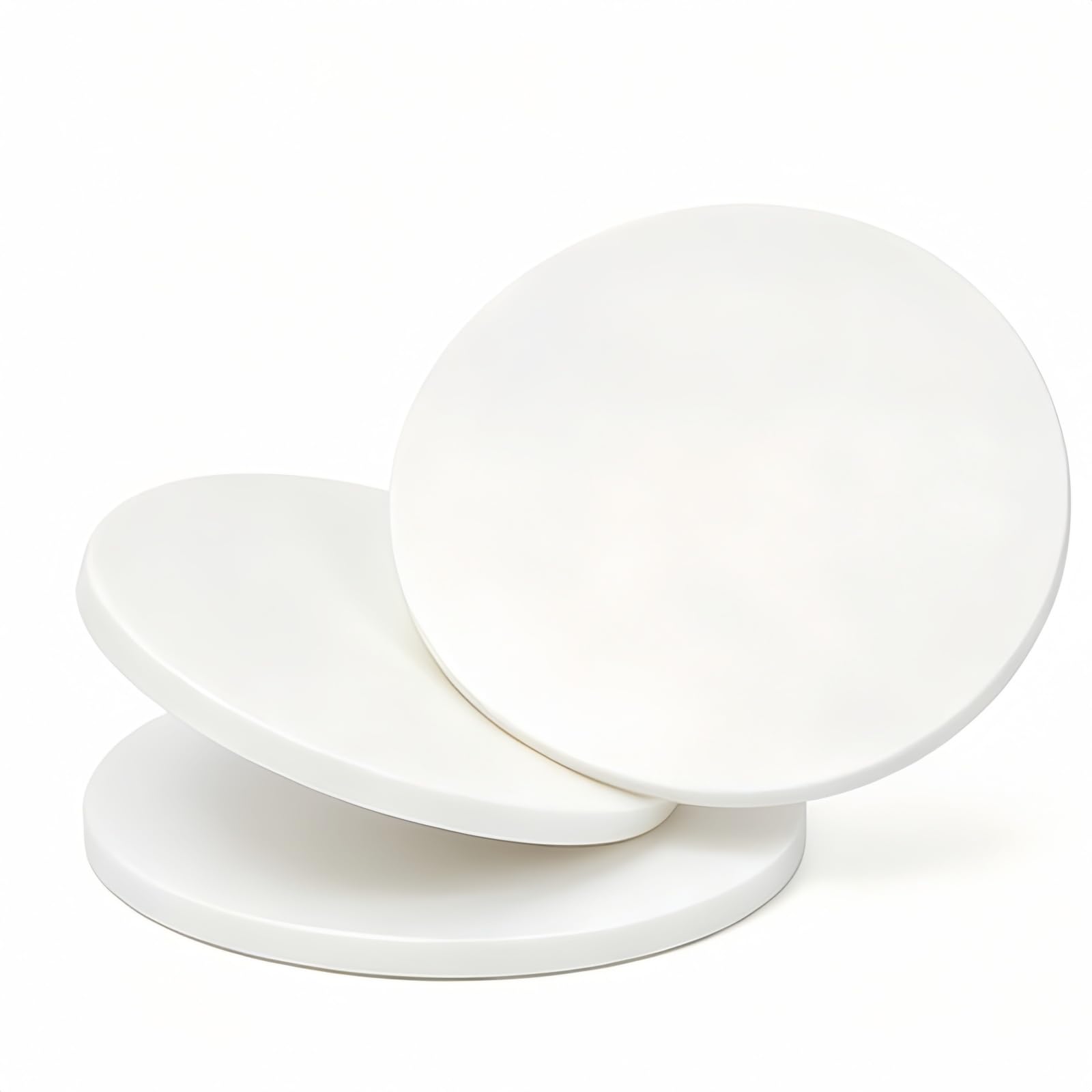 Feuille ronde en plastique ABS blanc de 100mm pour pièces industrielles et maquettes