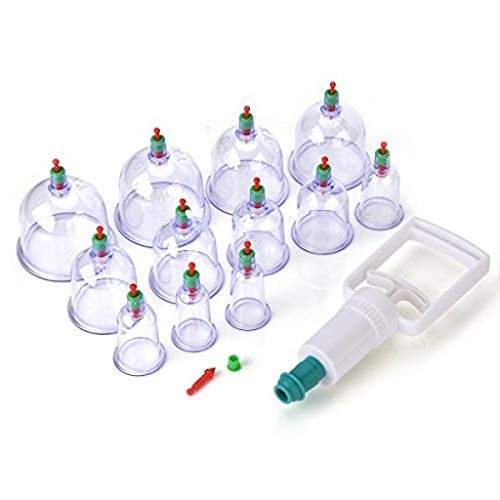 Vacuum Cupping Therapy Set - 12 Pcs Cups, Whole Body Massager
