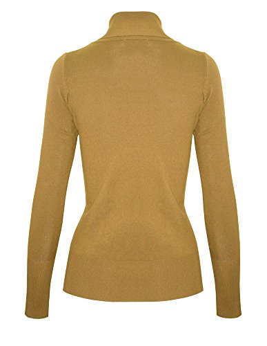 Image of Cielo Womens Solid Basic Stretch Turtleneck Pullover Knit Sweater
