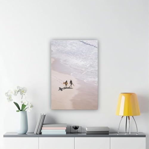 Impression sur toile surf côtier pastel décor mural chambre et bureau - 6